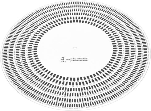 Turntable Strobe Disc, Stroboscope Mat for Rotational Speed Detection, Calibration Disc for Record Player