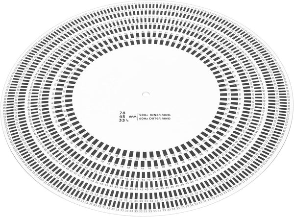Turntable Strobe Disc, Stroboscope Mat for Rotational Speed Detection, Calibration Disc for Record Player