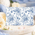 50 Pack Whaline Flower Stationery Cards with Envelopes Blank Thank You Note Cards Blue White Floral Print Greeting Card