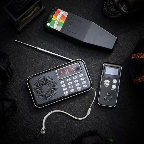 Relaxweex 3 1 8GB 1 1 Meter2) Pcs Ghost Hunting Equipment Kit Includes Pcs Audio Recorder Pcs Emf Detector Emf Meter