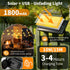 FUANXIEI ST38 33ft 3 Outdoor Solar String Lights Waterproof: Shatterproof Patio Lights - Solar Powered & USB Dual