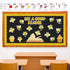 JarThenaAMCS Bee Bulletin Board Decoration Set – A Good Reader Letter Cut-Outs, Yellow Summer Bee Theme with Glue Points
