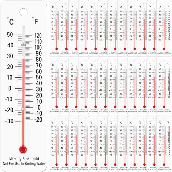 Maitys 50 Pcs Student Thermometers, Mercury Free Science Thermometer for Classroom Teaching Tools
