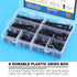 Glarks 141Pcs M6x16/ 20/25/ 30/35/ 40/45/ 50/55/ 60/65/ 70/75/ 80mm Countsunk Black Hex Drive Socket Cap Bolts Kit