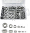 210PCS 304 Stainless Steel Hex Nuts Assortment Kit - 6 Sizes DIN 934 (M3 M4 M5 M6 M8 M10) for Professionals, Repairmen,