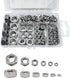 210PCS 304 Stainless Steel Hex Nuts Assortment Kit - 6 Sizes DIN 934 (M3 M4 M5 M6 M8 M10) for Professionals, Repairmen,