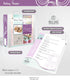 Baker's Recipe Organizer Kit: Long Index Tabs for Three-Ring Binder with Cover