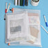 Mesh Zipper Pouch Bags - 10 Pcs A3 + 10 Pcs A4 Zipper Pouches for Organizing, Storage Bags for Office Supplies