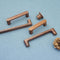 4" Walnut Wood Drawer Pulls Handle Modern Dresser Knob Kitchen Cabinet Pulls