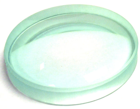 EISCO Optical Glass Lens, 3" (75mm) - 200mm Focal Length - Ground, Beveled Edges