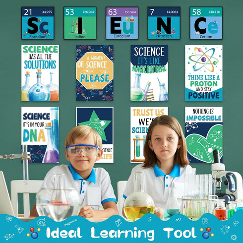 Science Bulletin Board Set, Science Posters Banner, Classroom Decoration for Teachers, Science Lab Cutouts