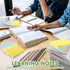 Seajan 48 Pcs Lined Sticky Notes, 4 x 6 Self Stick Note Pads, 50 Sheets/Pad, Bright Colors