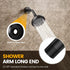 YASFEL Black Shower Arm 6" Extension Arm Pipe with Flange and Teflon Tape for Shower Head & Handheld Shower Head (SUS