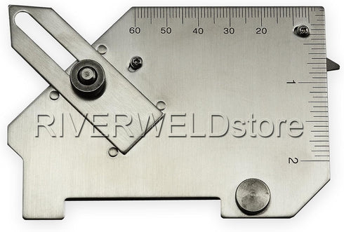 RIVERWELD Bridge Cam Gage Test Ulnar Welding Inspection Gauge, Checks Depth of Undercut and Pitting
