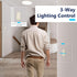 Dimmer Dimmable 200W 3-Way, 120 LIDER Motion Sensor Switch for LED/CFL Lights, V, Modern Upgrade, No Neutral Required