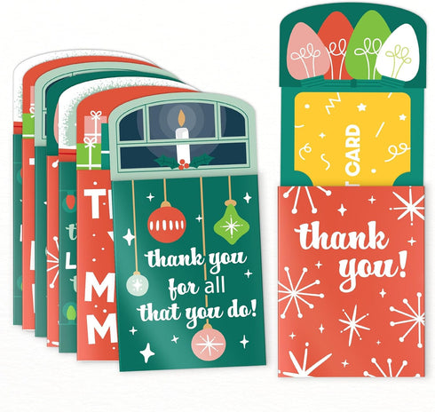Big Dot of Happiness Assorted Red & Green Holiday Thank You Gift
