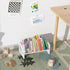 ELITEROO Mini Bookshelf for Desk, Desktop Bookcase, Single Cookbook Shelf, Tabletop Book Storage Rack, Tiny Book