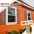 24 Hicarer Pcs Steel Shutter Clips for Vinyl Shutters Hidden Installation Vinyl Shutter Clip Windows Accessories
