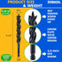 3/4-Inch x 7-1/2-Inch Triple-Cut Black Auger Drill Bit for Wood, Quick Change Hex Shank 3/8-Inch, Precision Drilling in Soft and Hard and Wood for Carpentry and DIY Projects