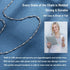 SAM & LORI Strong Retractable Lanyard Necklace for ID Badges and Keys, Stainless Steel Silver Chain for Women
