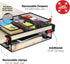 Under Desk Drawer Organizer Clamp-On, Mesh Metal Attachment, 1 Drawer Slide Out for Office Supplies & Home Essentials