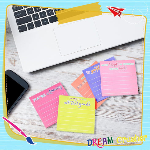 Yinder 24 Pcs Employee Appreciation Sticky Notes, Thank You Gifts Bulk, Mini Pocket Inspirational Notepads