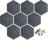 Felt Hexagon Bulletin Board Pack of 8 with 20 Push Pins, Notice Boards for Home Office Kitchen, Felt Wall Tiles