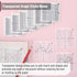 Mr. Pen Transparent Graph Paper Sticky Notes, 300 Sheets, 3x3 Inch, Math Graphing Sticky Notes