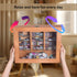 QTYWACYQ 340 Anxiety Bookshelf Mini Books with Minibooks Portable Bookshelf,Stress-Relief Booksshelf Organizer