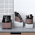 Thipoten Faux Leather Remote Control Holder, 360° Art Supply Organizer for Office Supplies, Space Saver Caddy