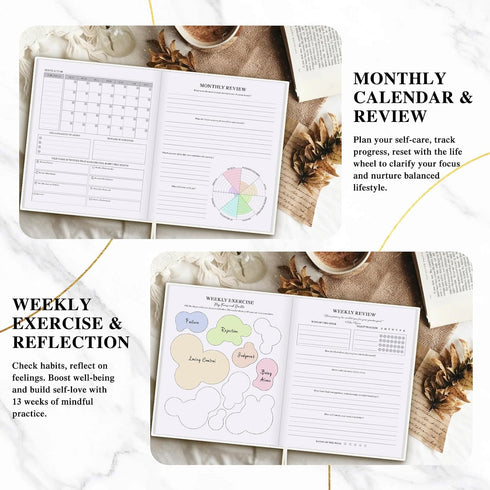 5 240 Lanpn Self Care Journal for Women, Self Love Guided Journals with Prompts, Daily Reflection Wellness & Gratitude