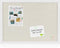 Board2by White Cork Board Bulletin Board with Linen, 24" x 18" Wood Framed Corkboard for Wall Decor
