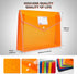 Waterproof Transparent Plastic File Folders, Expandable File Organiser - Large Capacity A4B4 File Wallet for