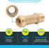 SharkBite 1 Inch MNPT Slip Adapter, Push To Connect Brass Plumbing Fitting for Copper, CPVC