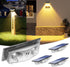 Solar Lights Outdoor for Mailbox, House Numbers, Address, Sign with 6 RGB
