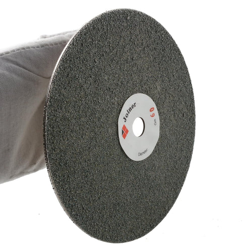 Diamond Grinding Disk, 6" inch 150mm Faceting Flat Lap Disc, Lapidary Sanding Discs Coated Grit 60 Coarse