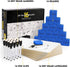 Magicfly Double-Sided Small White Board, 9 x 12 Inches, Bulk Pack of 16 Mini Dry Erase Lap Boards with 16 Pens, Erasers