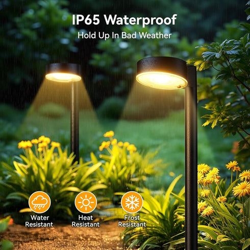 2 Pack 15 (2 Pack) Ahaorigin Solar Pathway Lights Outdoor, Bright Solar Lights Outdoor Waterproof, Up to Hrs Modern