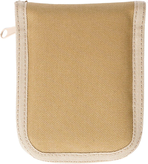 Mini OCP Book Cover for Pocket, 3x5 Notebook Cover with Zippered Organizer, Weatherproof Notepad Cover for Men Women