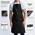 (40") GoldPig Heavy-Duty Waterproof Apron, Chemical Resistant Rubber Vinyl for Industrial, Lab, Kitchen, Butcher