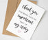 The Cardtel Thank You Cards for Teacher, Appreciation Card for Nurse, Therapist, Doctor, Coach, Doula, Midwife