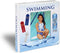 Swimming Gift Award Ribbon Binder Organizer, 15 Pages Sheets, Ribbons Holder
