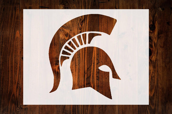 Spartan Helmet Stencil State Inspired, 11" x 8.5" for Art, Crafts & DIY Projects