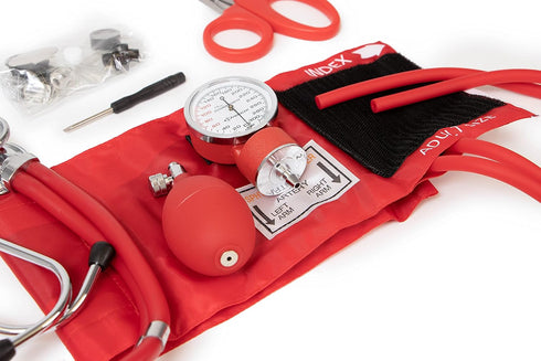 KB-9181 Pack 8x2x6 inches Primacare Professional Series Blood Pressure kit with Sprague Rappaport Stethoscope, Fanny