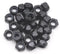binifiMux 30Pcs M6-1.0mm Black Zinc Plated Nylon Lock Nuts, Self Clinching
