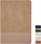 Lined Journal Notebook for Women Men, 216 Pages A5 Leather Cover Aesthetic Journal, 100 GSM Thick Paper, Khaki