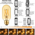 LiteHistory E26 LED Bulb 6W Equivalent, Warm White 2200K, Dimmable AC120V, 400lm, Pack of 6