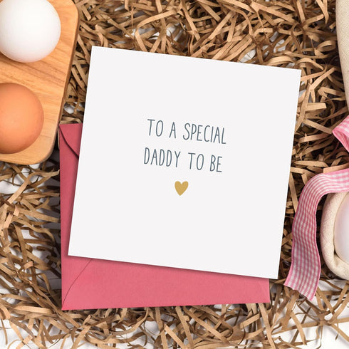 TEEMI -To a Special Daddy To Be Fathers Day Card Dad To Be Birthday Daddy Soon to Be Dad From the Bump Gift Card