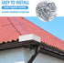 4 Pcs Gutter Valley Splash Guards, Rain Gutter Valley Roofing Gutter Guards for House Shingle Roofs