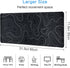 Gaming Mouse Pad Large 31.5 x 11.8in, Topographic Keyboard Mousepad with Non-Slip Base and Stitched Edge